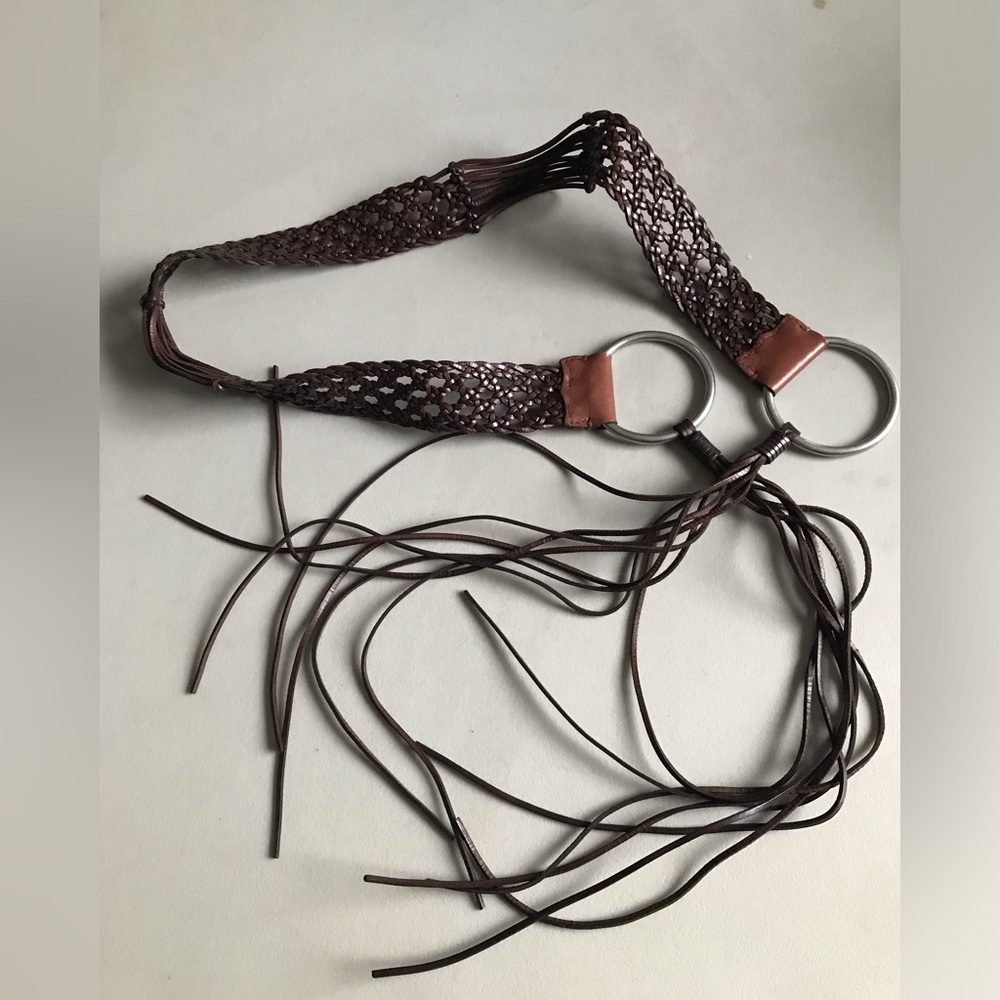 Lauren Ralph Lauren leather tie waist belt